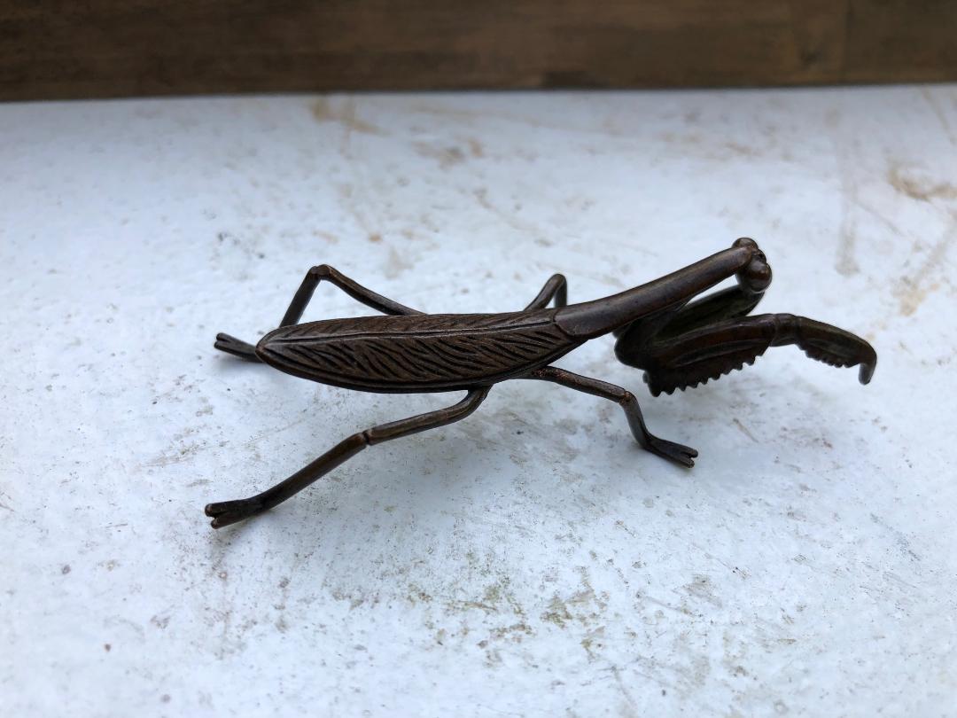 Cast Japan Old Bronze Mantis, Ant, Fly, Frog & Toad, Collectors Dream & Fine Details