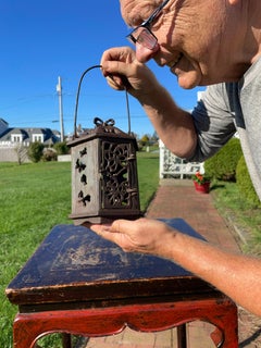 Japan Old Flower Garden Lighting Lantern Butterflies Galore