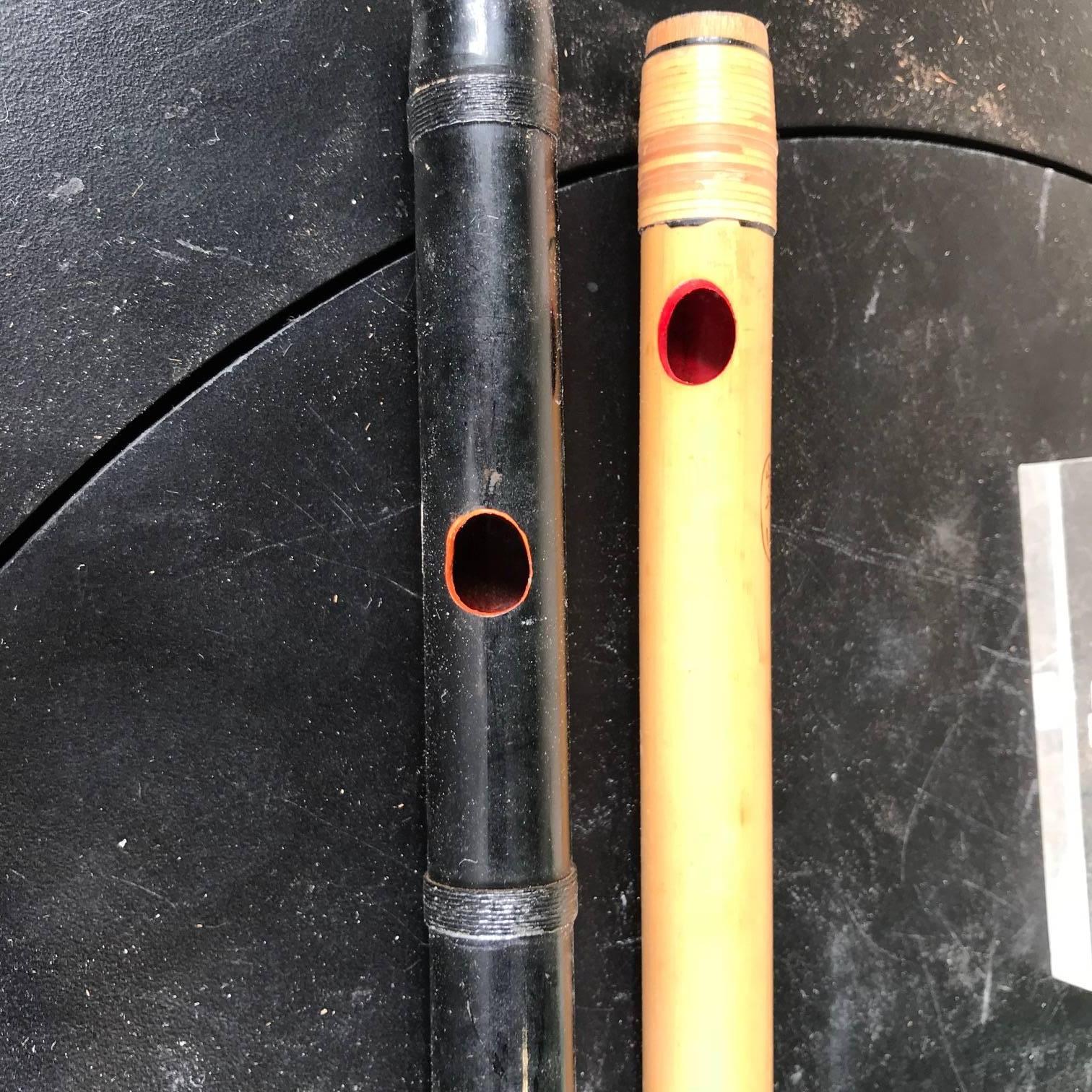 Japan Old Handmade Threesome Bamboo Flutes Shakuhachi Zen Flutes, 1930s 1