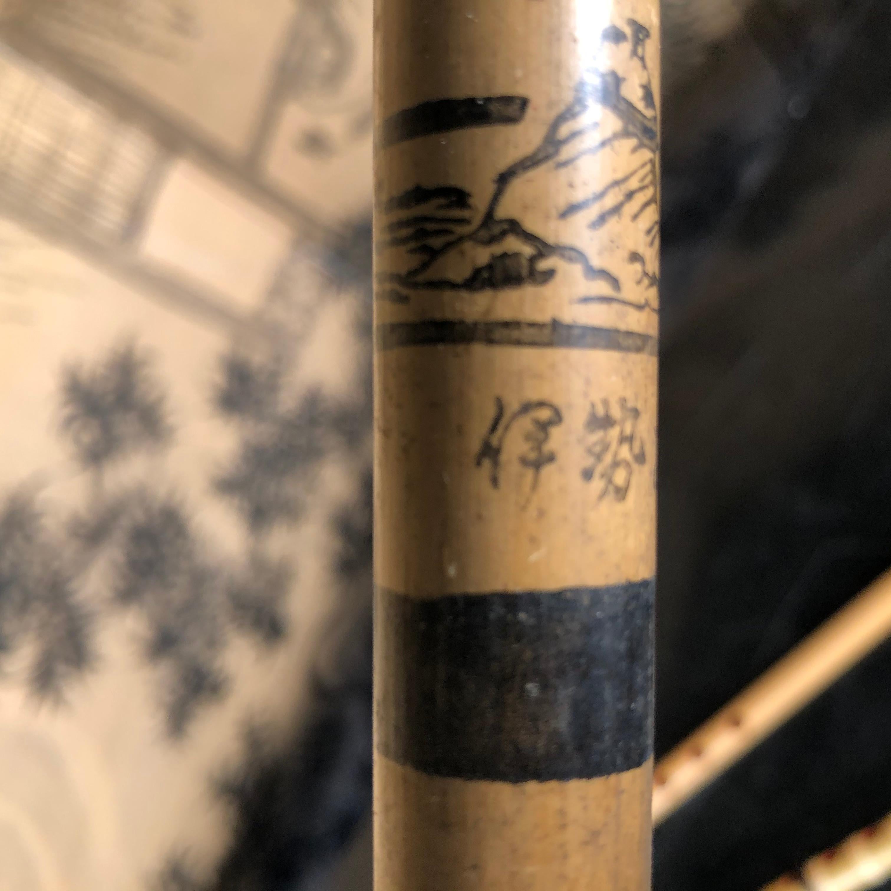Showa Japan Old Handmade Threesome Bamboo Flutes Shakuhachi Zen Flutes, 1930s