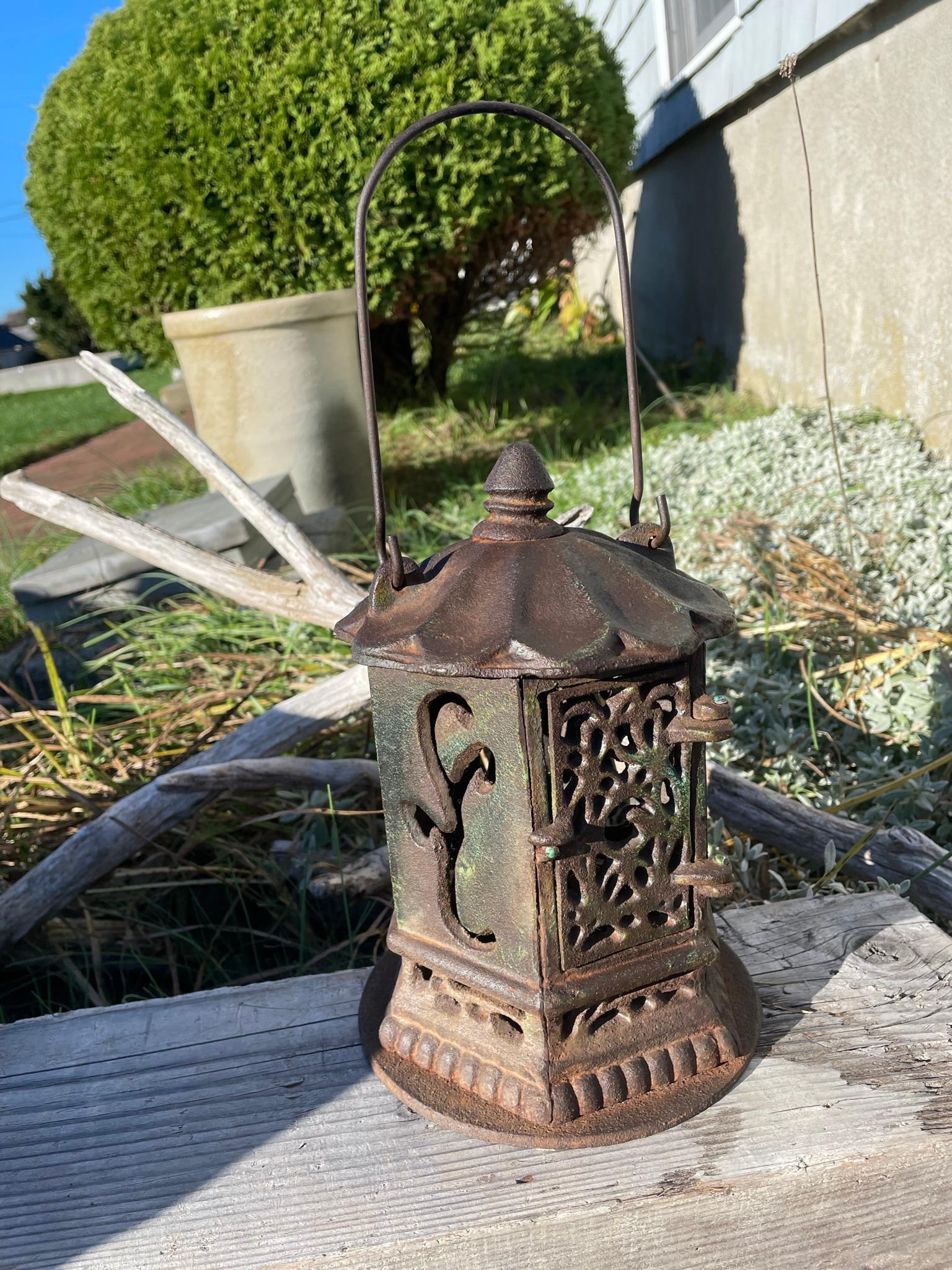 Japanese Japan Old Original Ikebana Flower Lantern For Sale