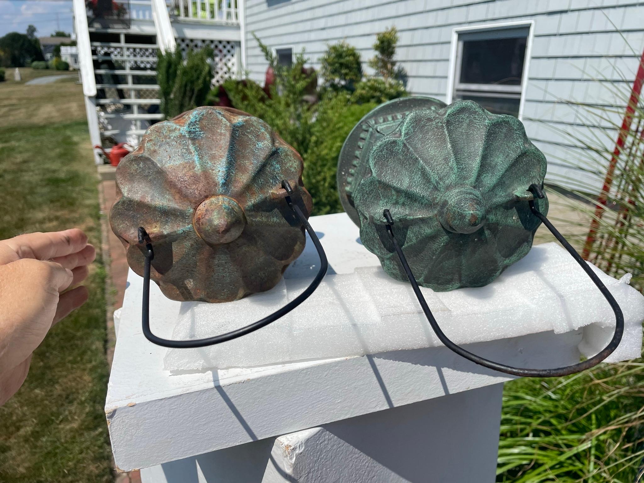 Japan Old Pair 1920's Ikebana Flower Lanterns 2