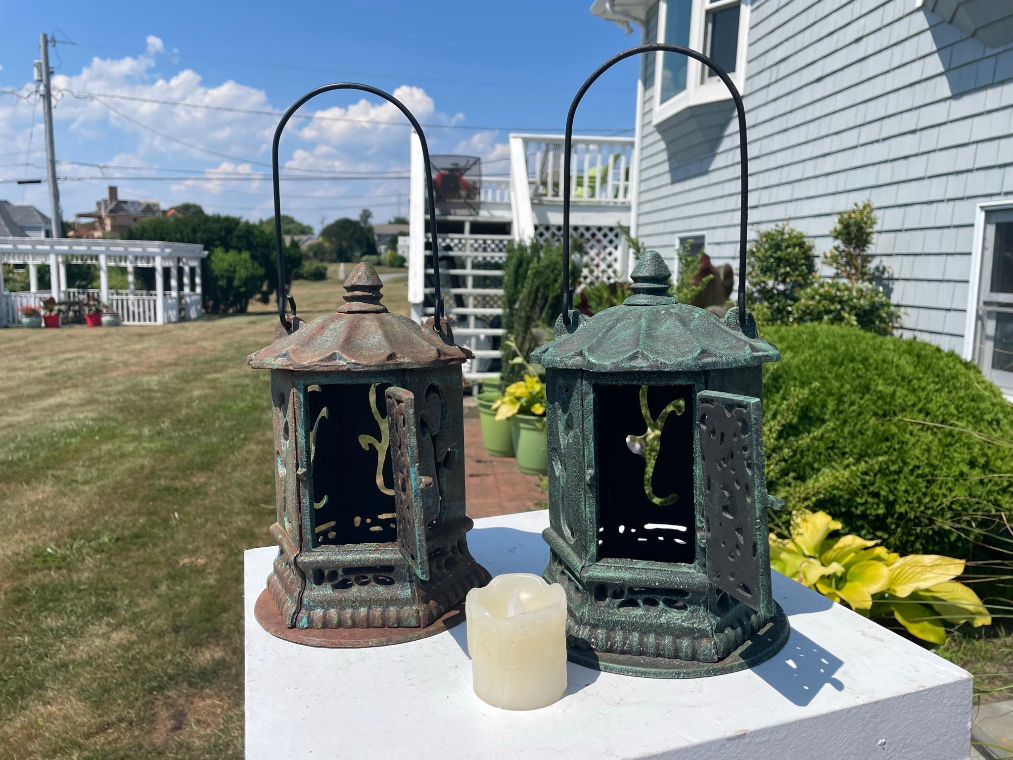 cast iron candle lantern