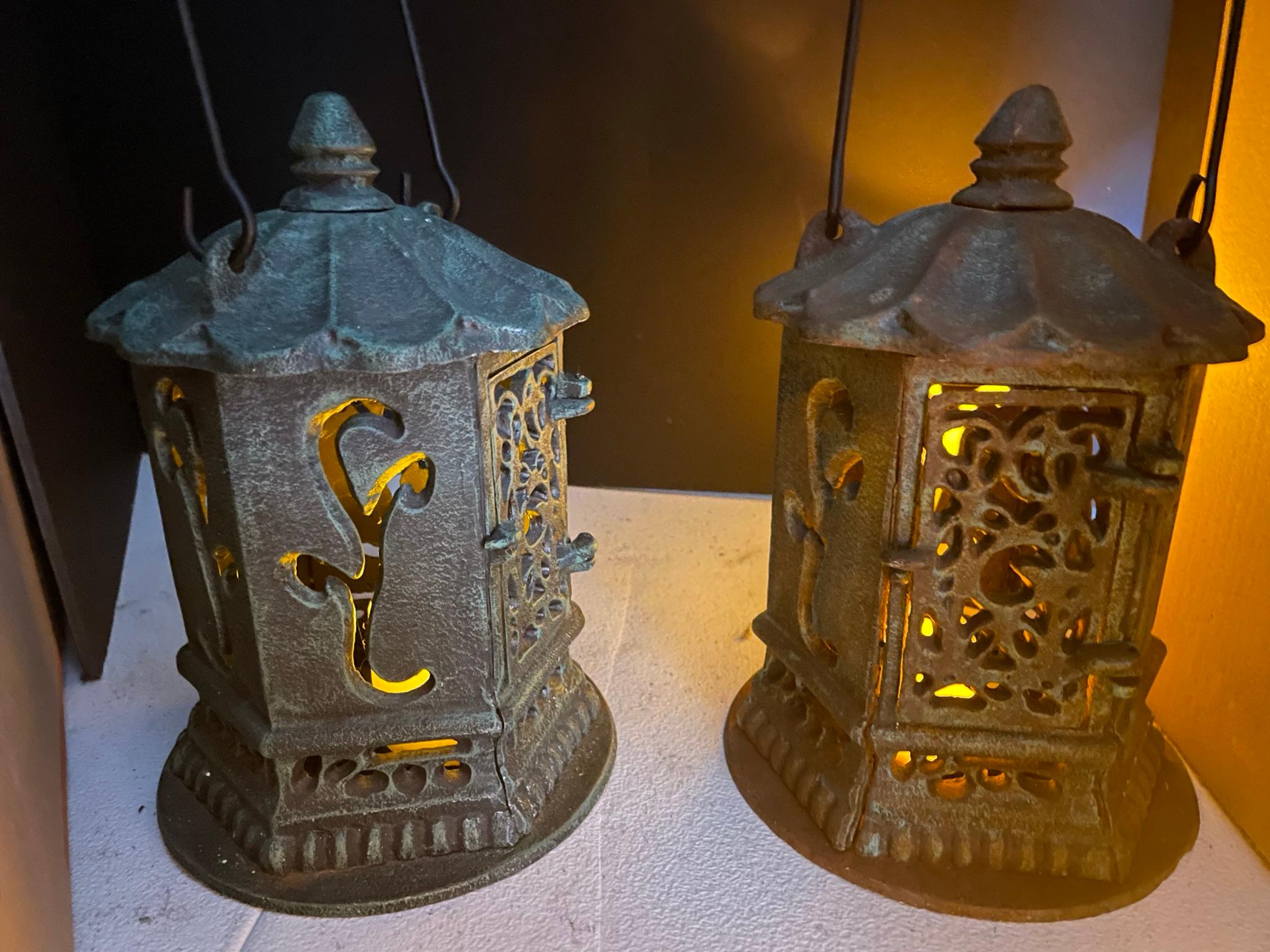 old antique lanterns
