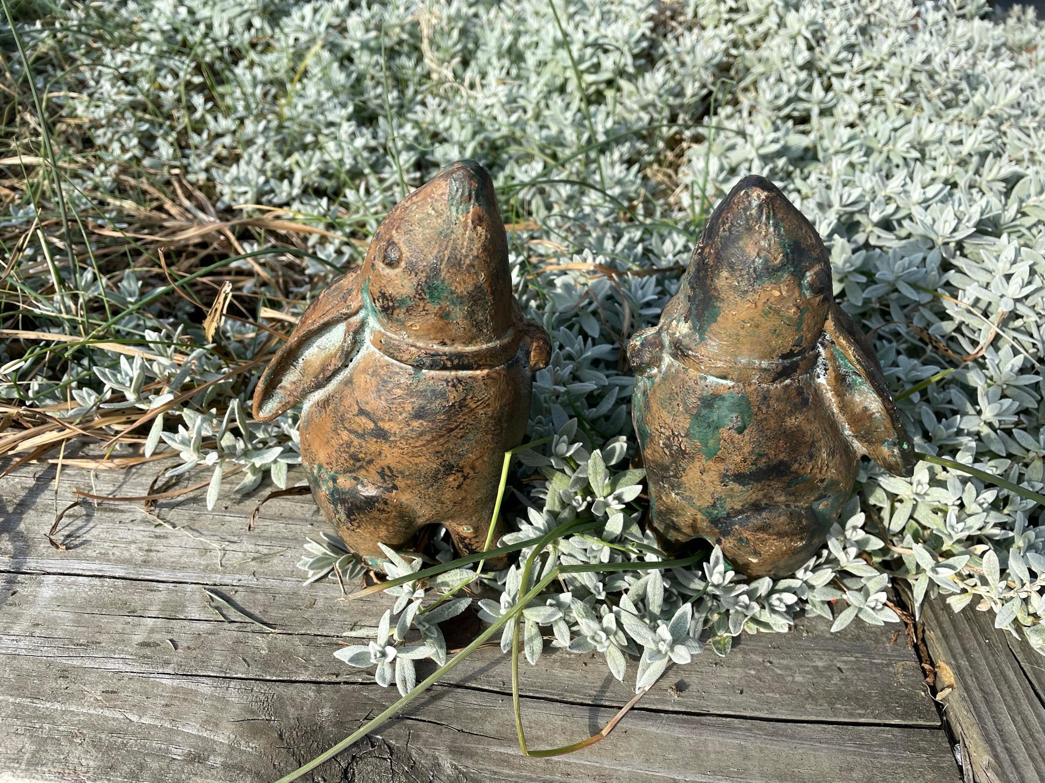 Japanese Japan Rare Pair Gilt “Moon Gazing