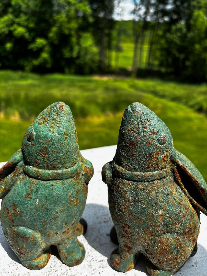 Japanese Japan Rare Pair Old “Moon Gazing