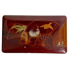 Retro Japan Red Lacquered Box 19th century
