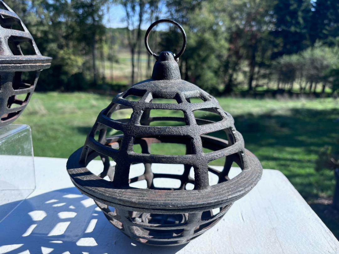 Japan Set Four Antique Orb Lanterns, rare find 2