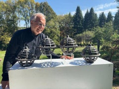 Japan Set Four Antique Orb Lanterns, rare find