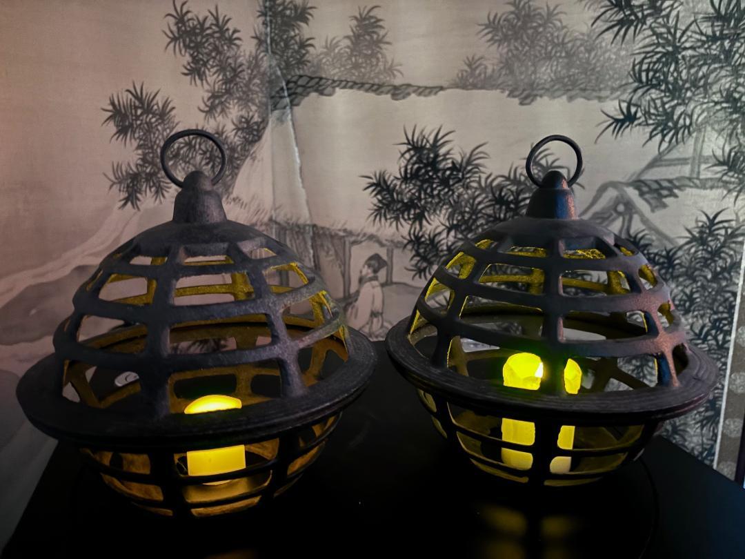20th Century Japan Set Four Antique Orb Lanterns, rare find