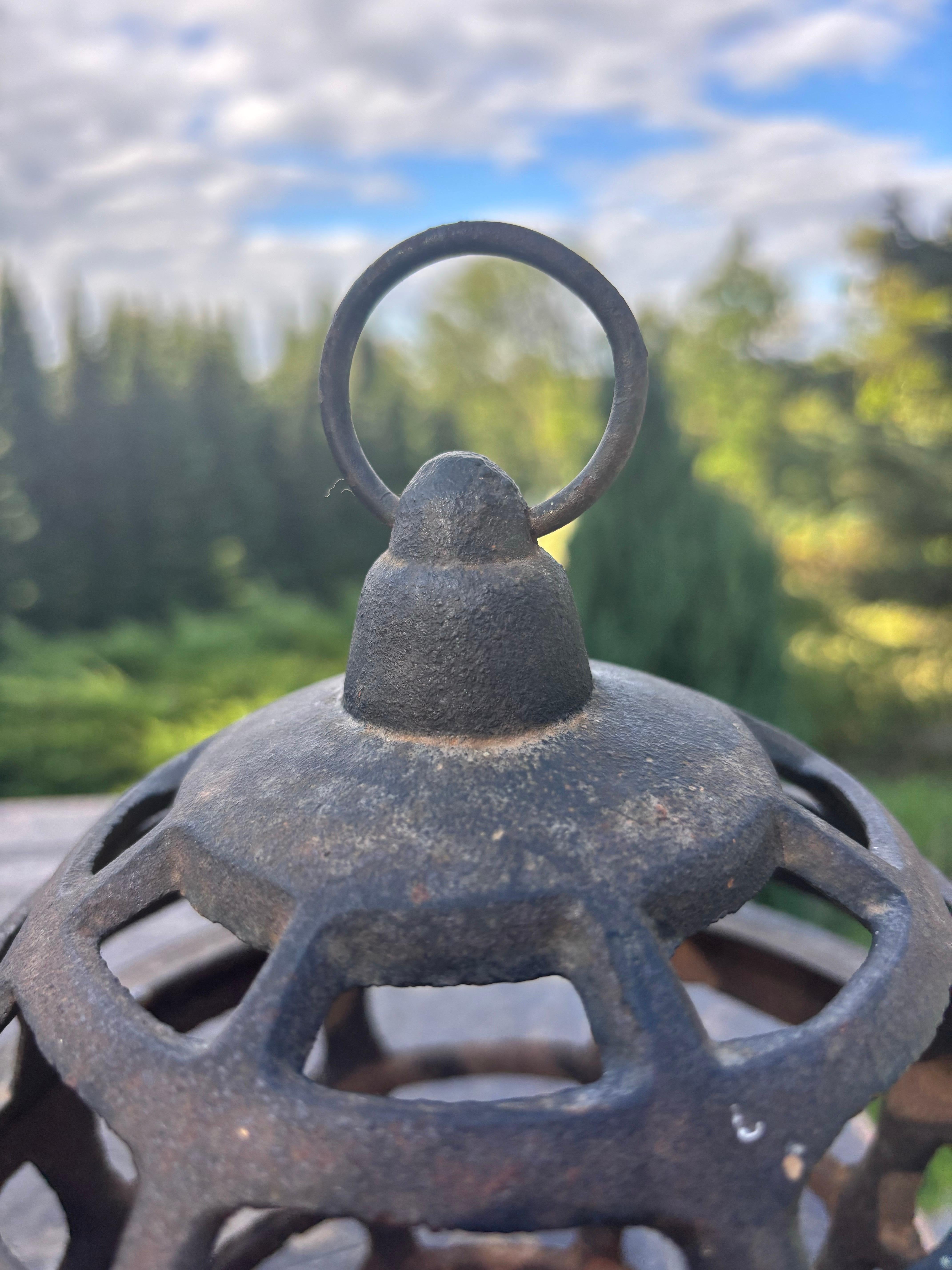 Japon Ensemble de deux lanternes orbes anciennes, trouvaille rare en vente 1