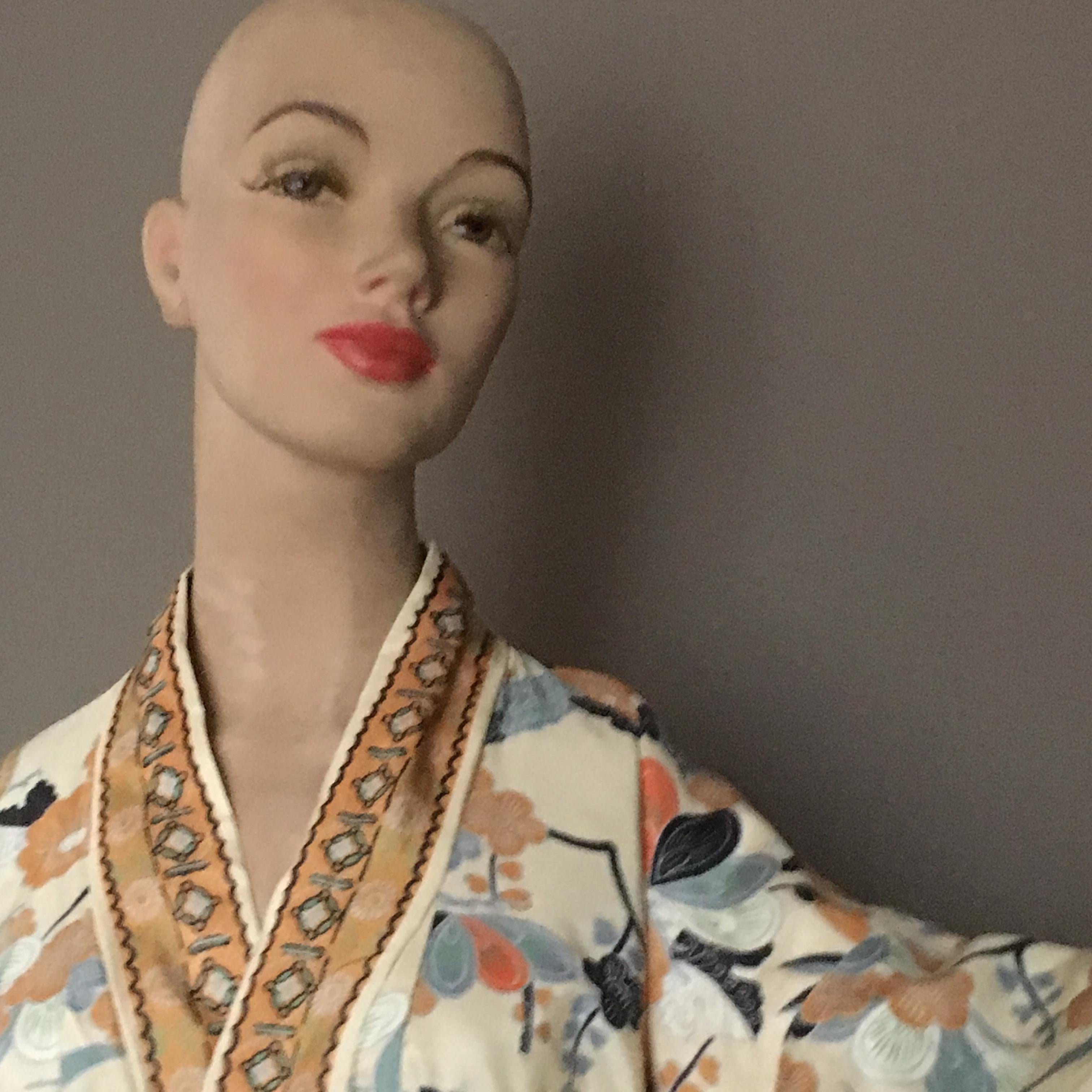 Japan Silk Kimono 1970s For Sale 6