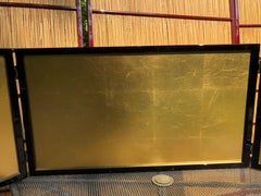 Japan Small Gold Leaf Folding Three-Panel Tea Screen Ideal size For Special Wall