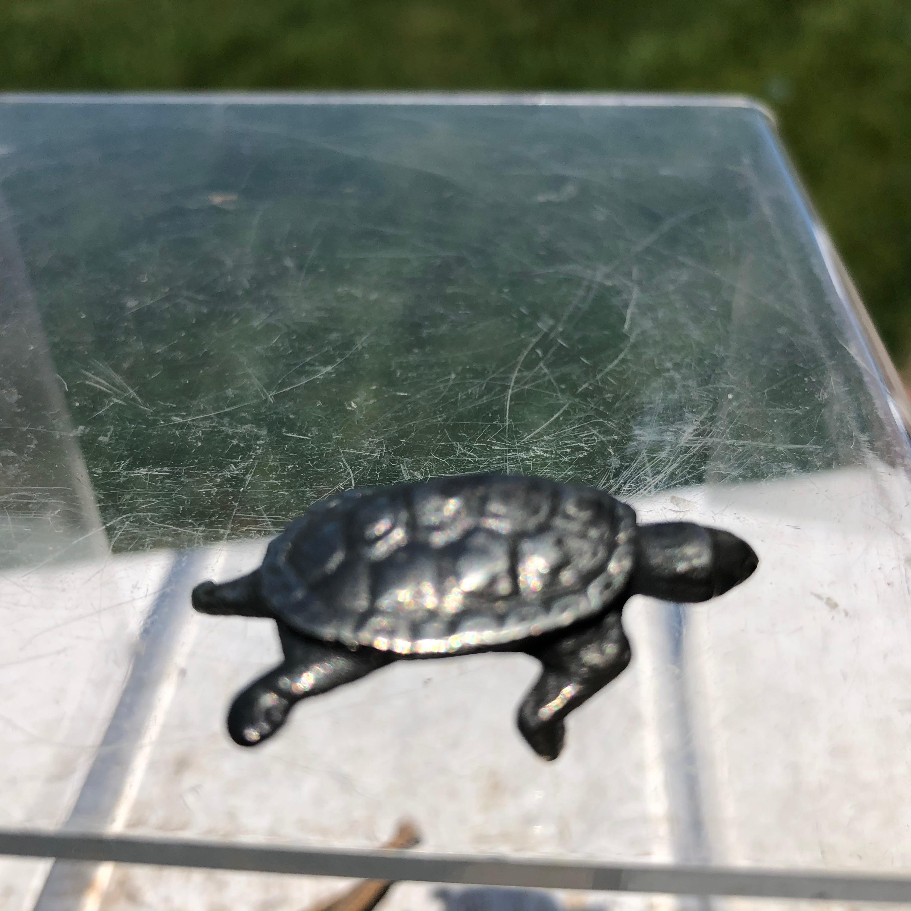 Japan Special Vintage Sterling Silver Turtle In Good Condition In South Burlington, VT