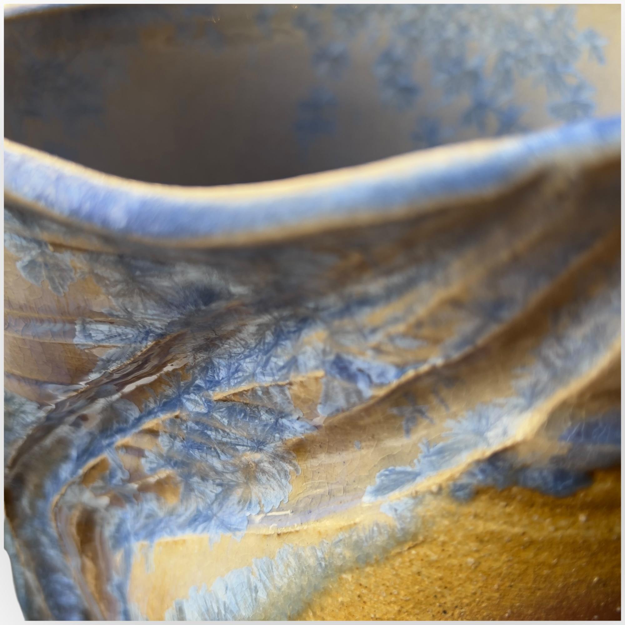 Giapponese Giappone, spettacolare vaso in ceramica di Akira Arakawa, circa 2000 in vendita