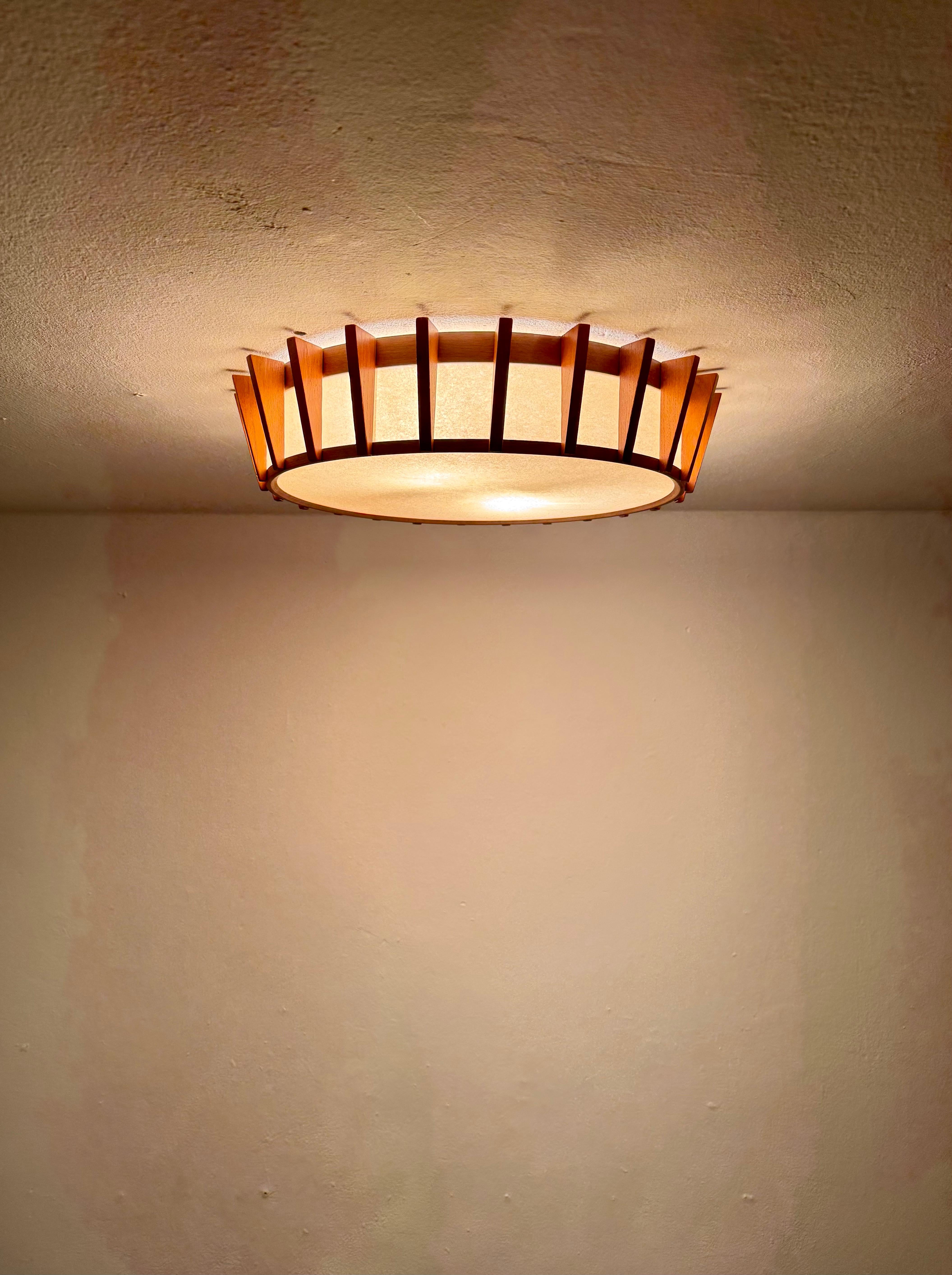 Japan Style Flush Lamp by Temde For Sale 3
