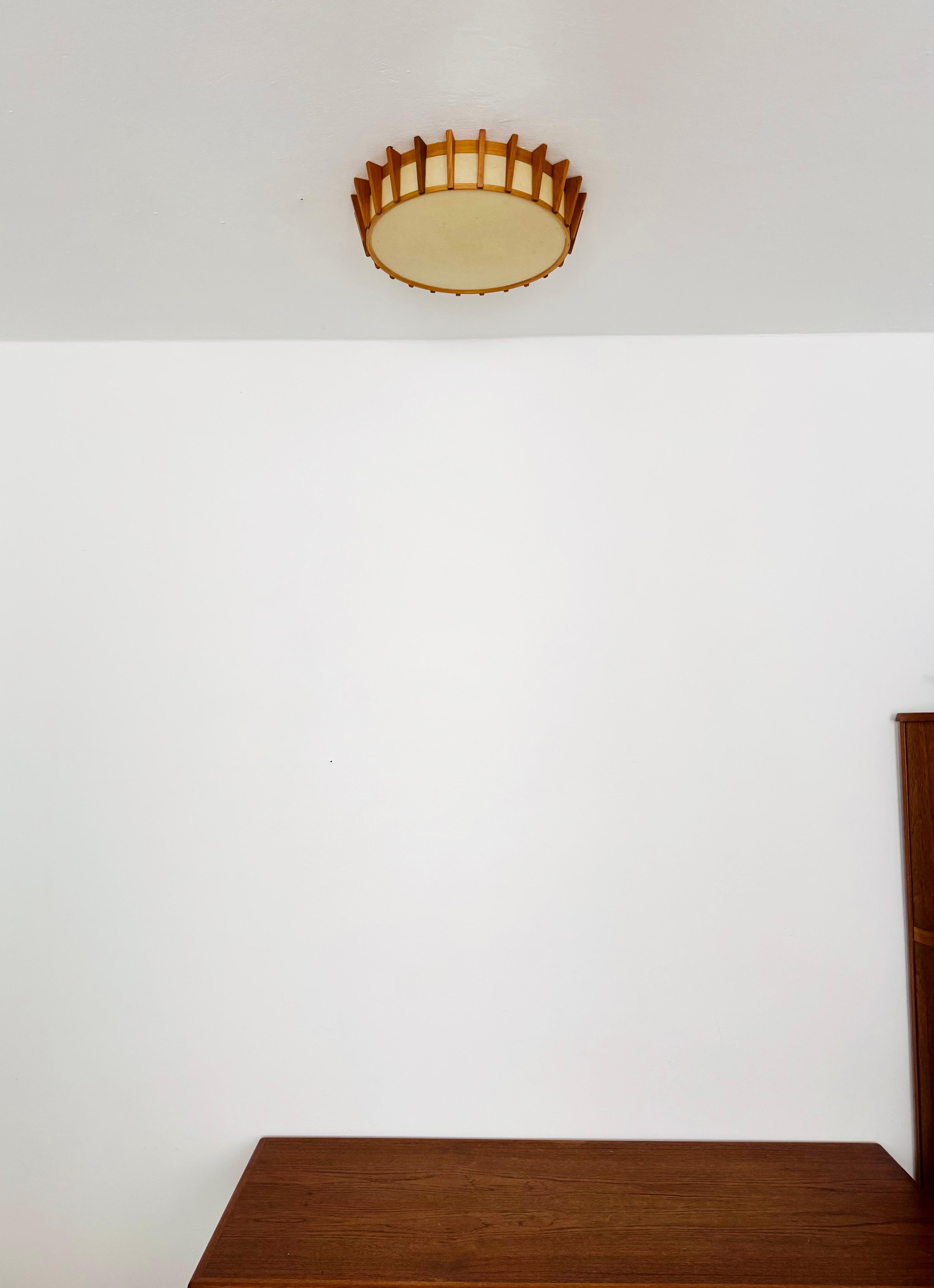 Mid-20th Century Japan Style Flush Lamp by Temde For Sale