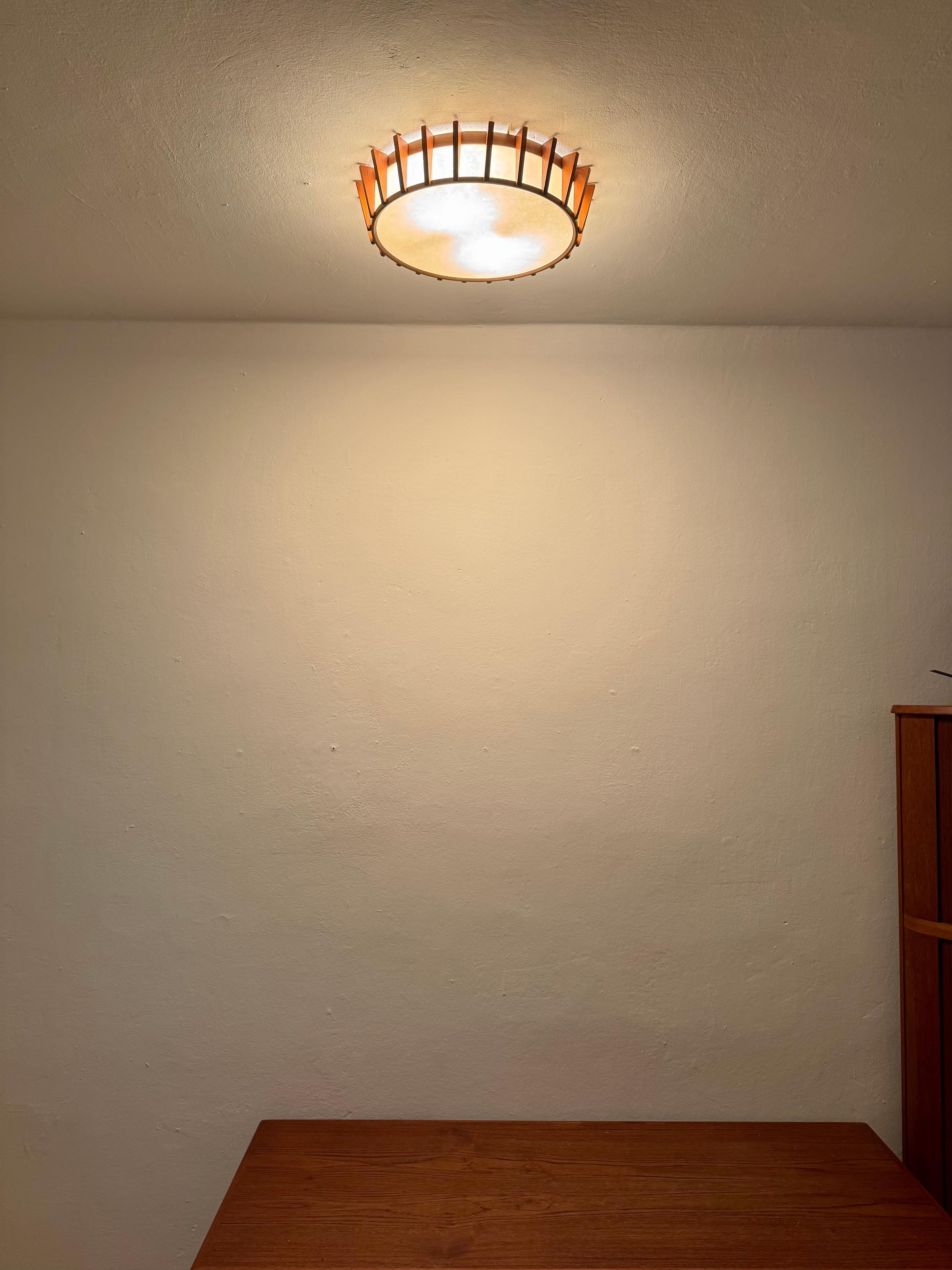 Japan Style Flush Lamp by Temde For Sale 2