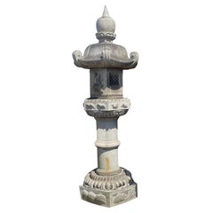 Japan Tall Kasuga "Zodiac"  Stone Lantern, 104 Inches