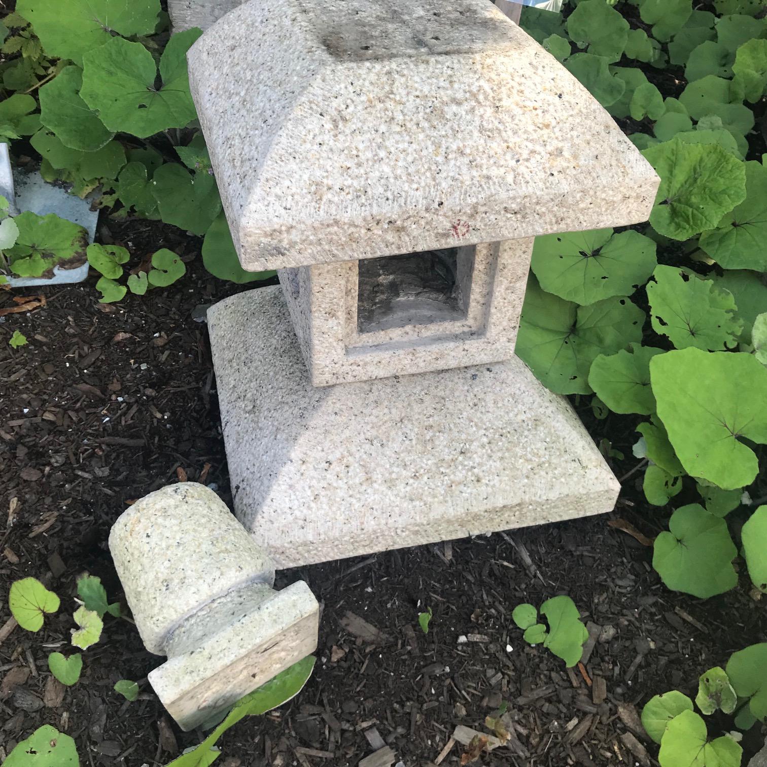 Japan Tea Lantern Hand-Carved Granite Perfect Indoor or Outdoor 5