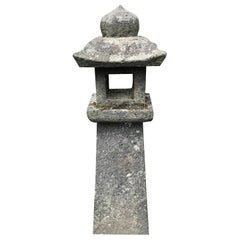 Japan Three Antique Stone 'Pathway Lanterns, 19th Century