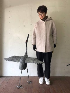 Japan Three Hand Cast Bronze Cranes Beautiful Antiques and Feather Details