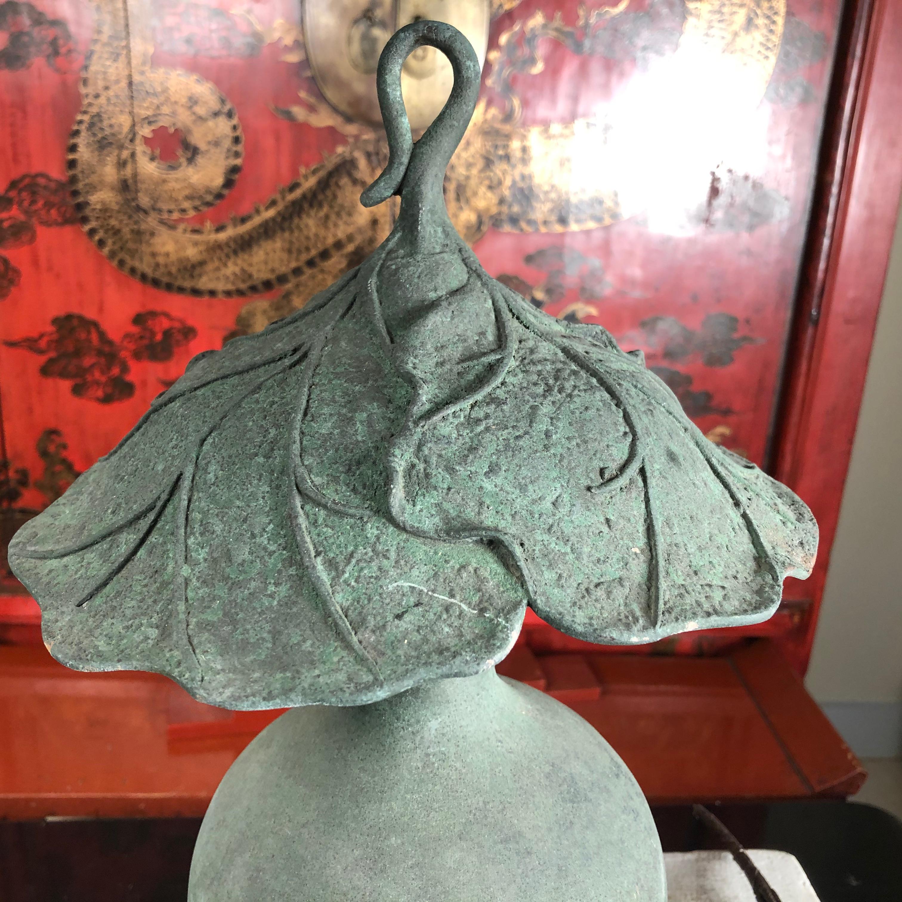 Hand-Crafted Japan Unique Antique Bronze Art Nouveau 