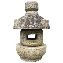 Japan Vintage Stone Lantern "Tamate" Hand Carved Classic