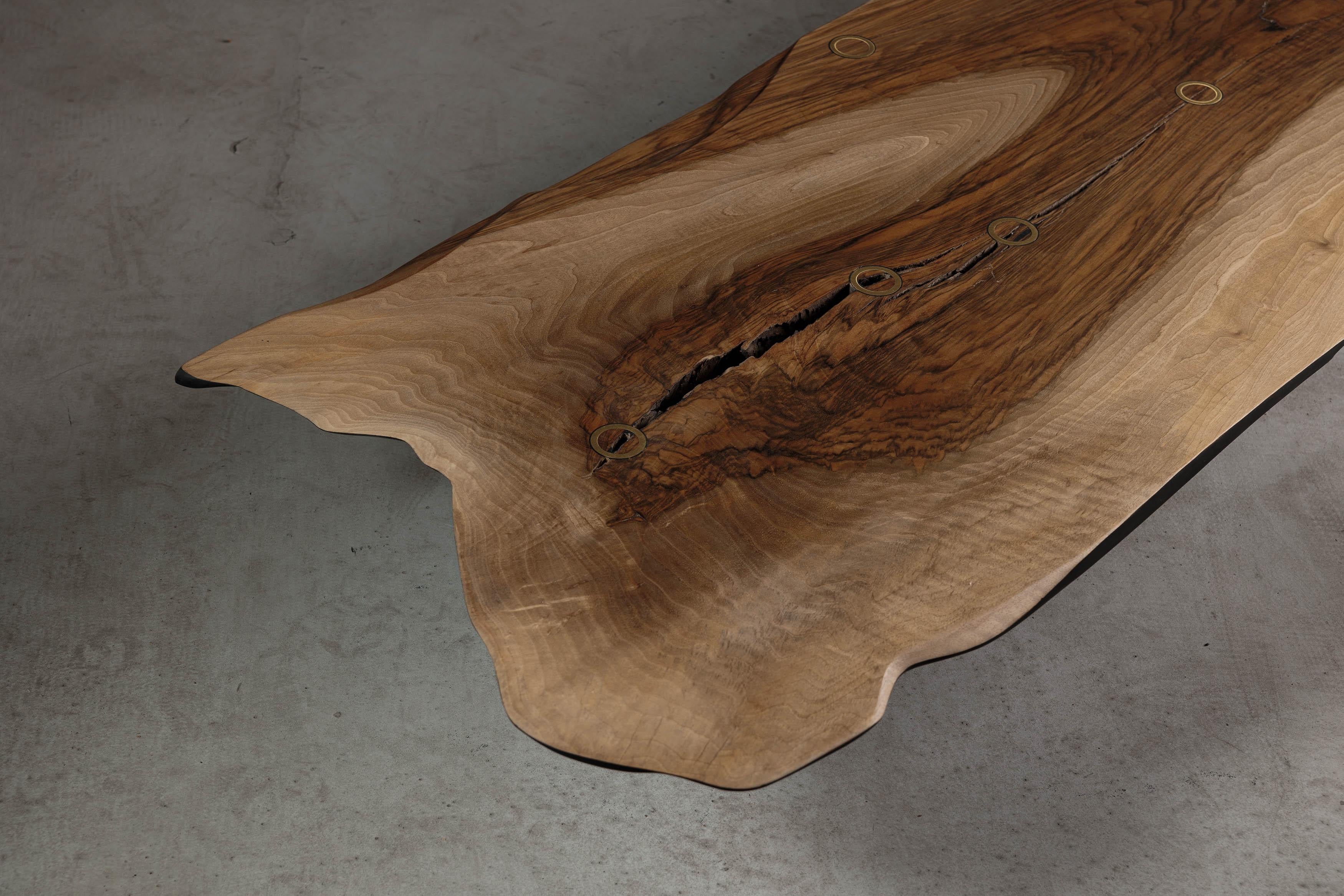 Japandi Low Walnut Coffee Table by Eero Moss - EM109 In New Condition For Sale In Ghimbav, RO
