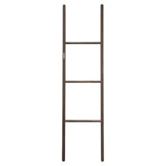 Japandi Walnut Leaning Ladder Rack