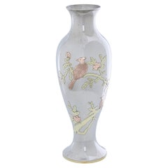Japanese 1920’s engraved and pewter vase