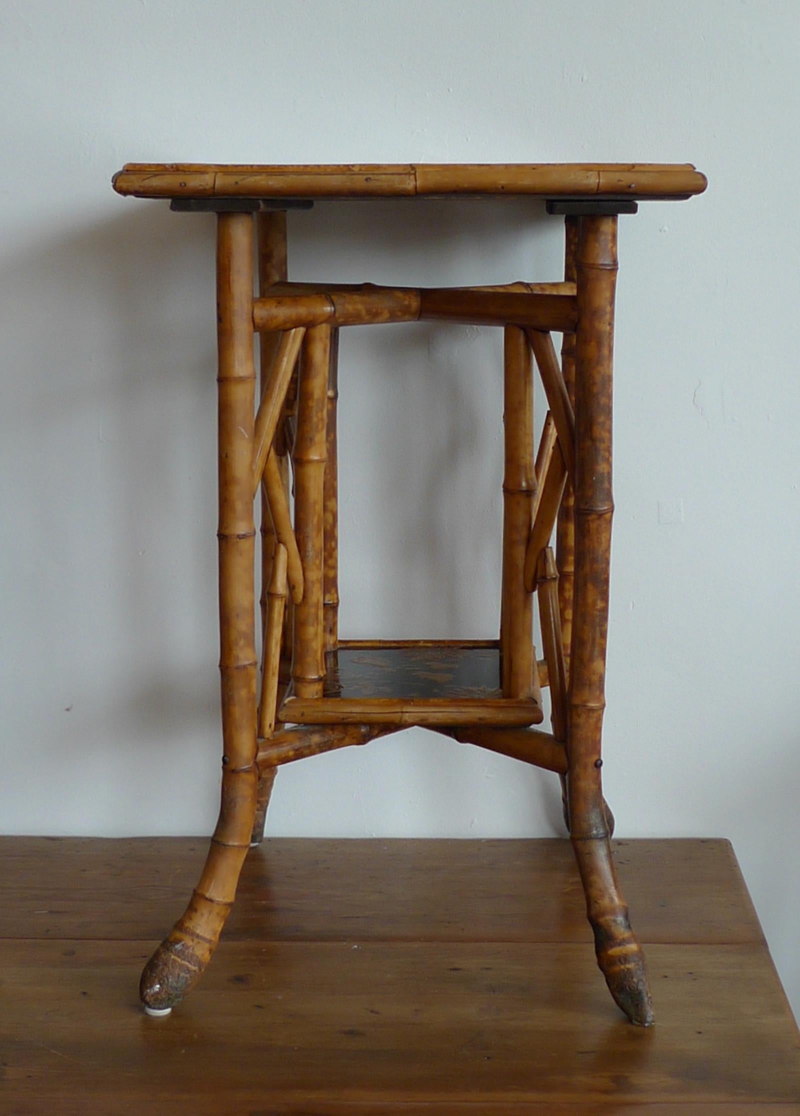 bamboo inlay table