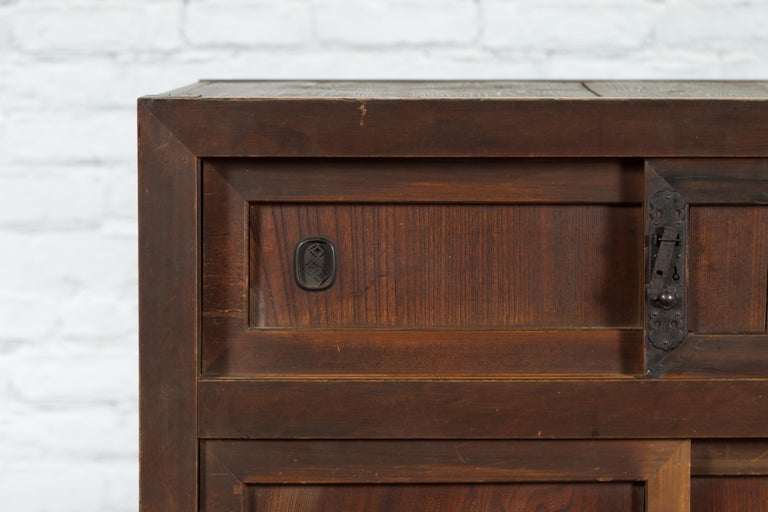 Japanese 19th Century Kitchen with Sliding Doors, Safe and
