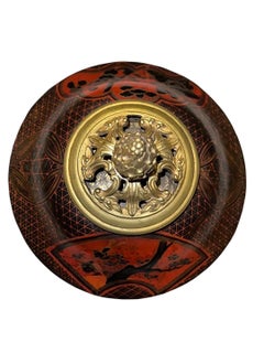 Japanese 19th Century Lacquer Over Porcelain Compote