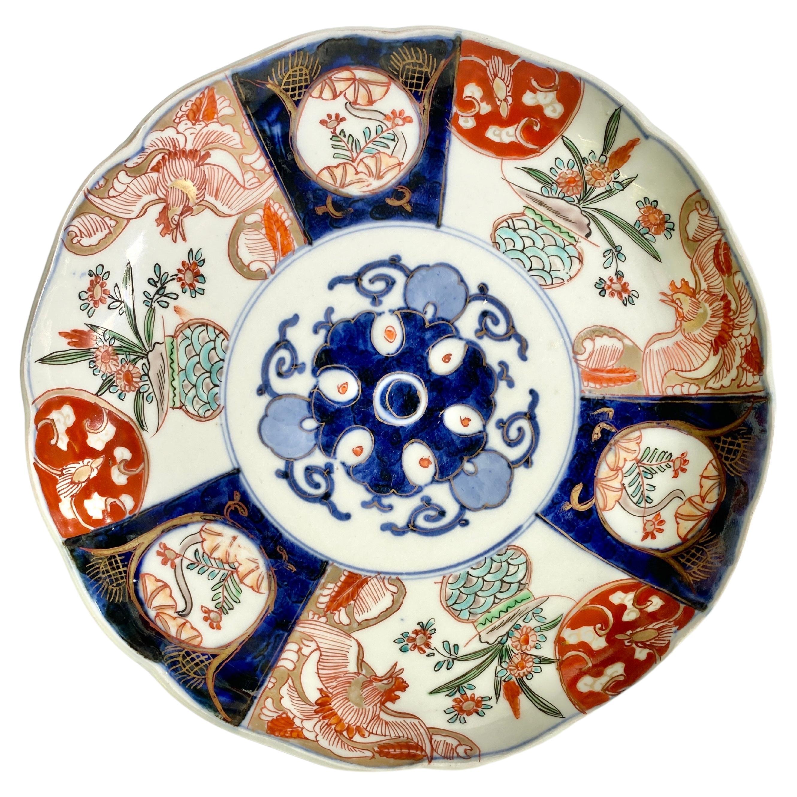 Japanese 19th Century Scalloped Imari Porcelain Plate For Sale at 1stDibs |  imari plates, japanese imari plates