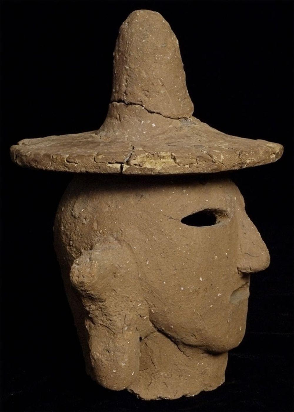 18th Century and Earlier Japanese 3rd to 6thc Haniwa Head, 6663
