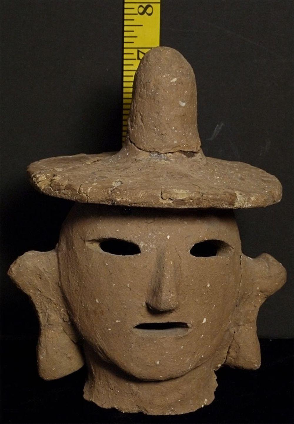 Japanese 3rd to 6thc Haniwa Head, 6663 3