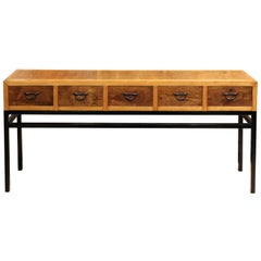 Japanese 5-Drawer Console Table