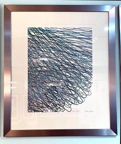 Japanese Abstract Expressionist Serigraph, Signed & Numbered, Mashiko