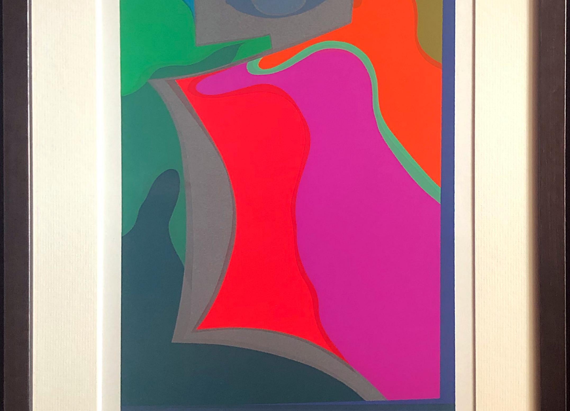 Serigrafías expresionistas abstractas japonesas, firmadas y numeradas, Mashiko en venta 5