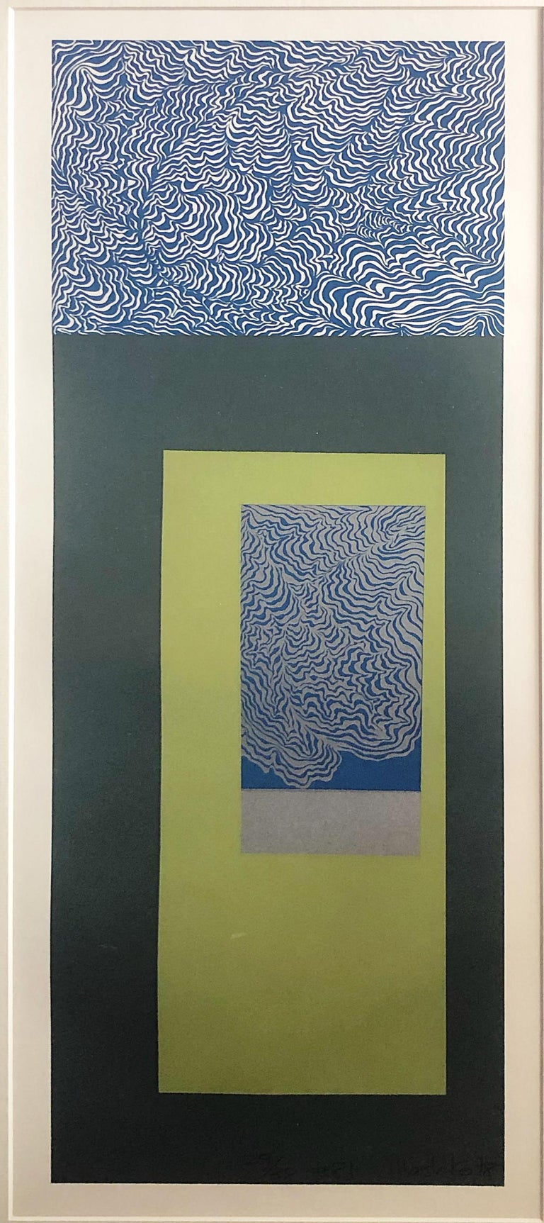 Abstract Serigraph Japanese Abstract Expressionist Serigraphs, Signed and Numbered ...