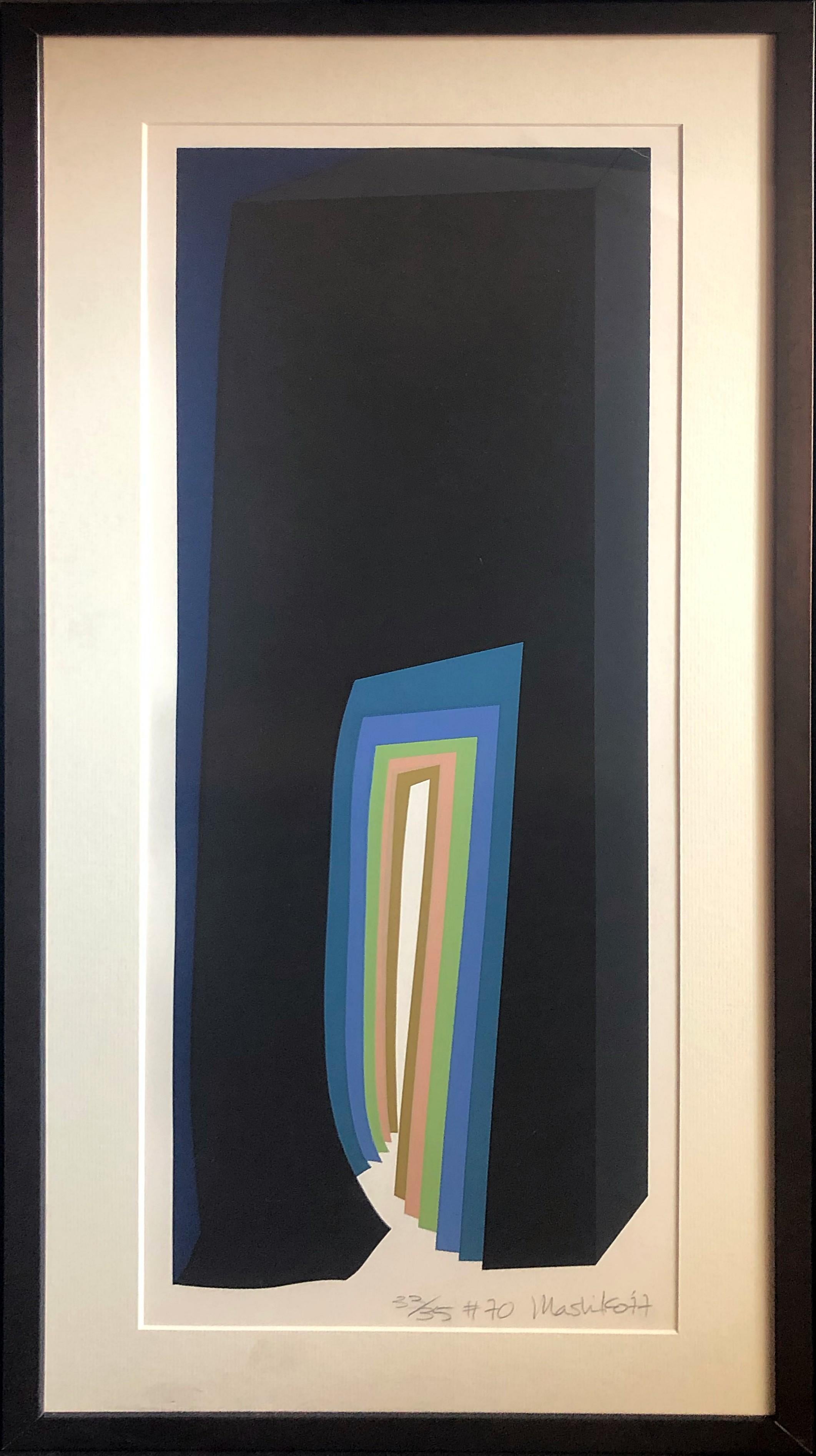 Serigrafías expresionistas abstractas japonesas, firmadas y numeradas, Mashiko finales del siglo XX en venta