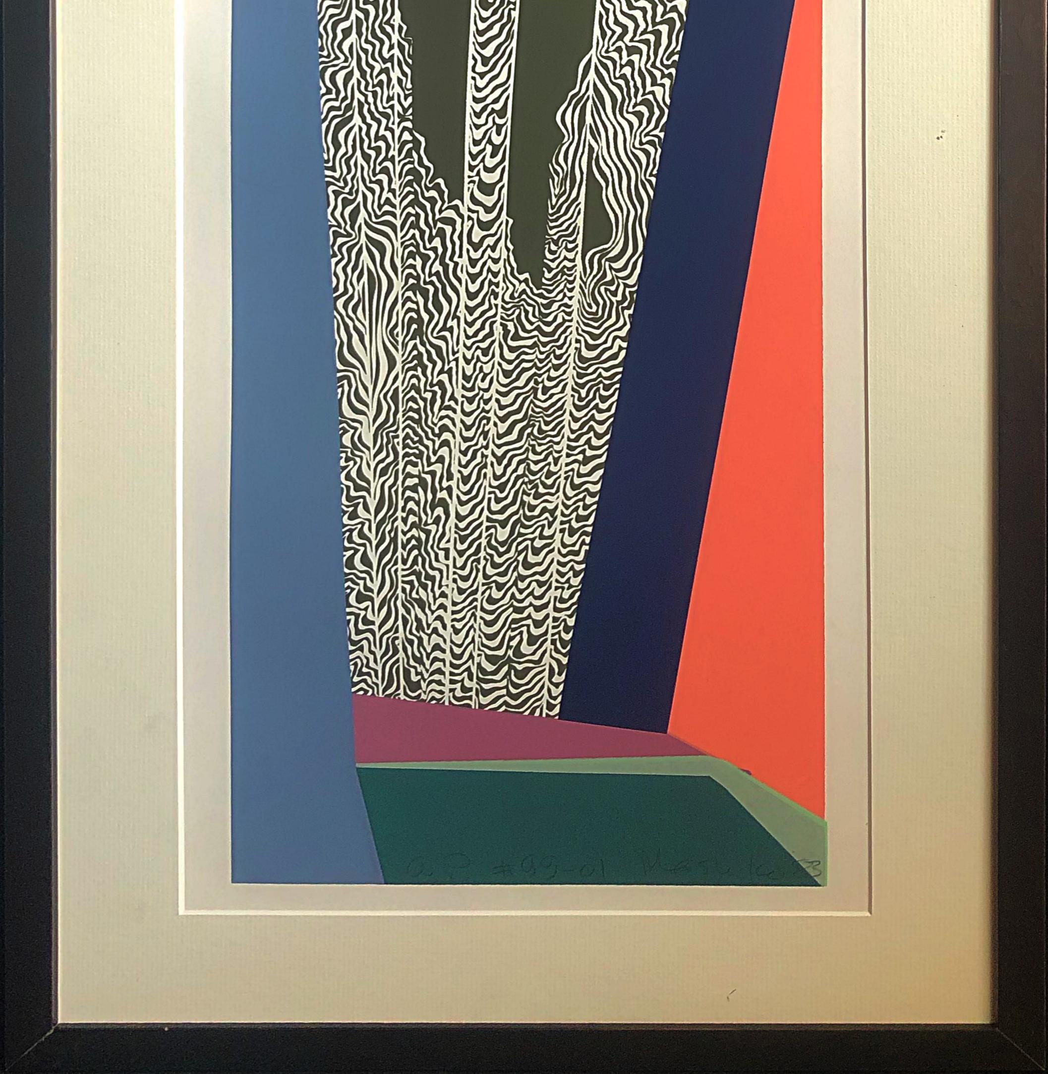 Serigrafías expresionistas abstractas japonesas, firmadas y numeradas, Mashiko en venta 3