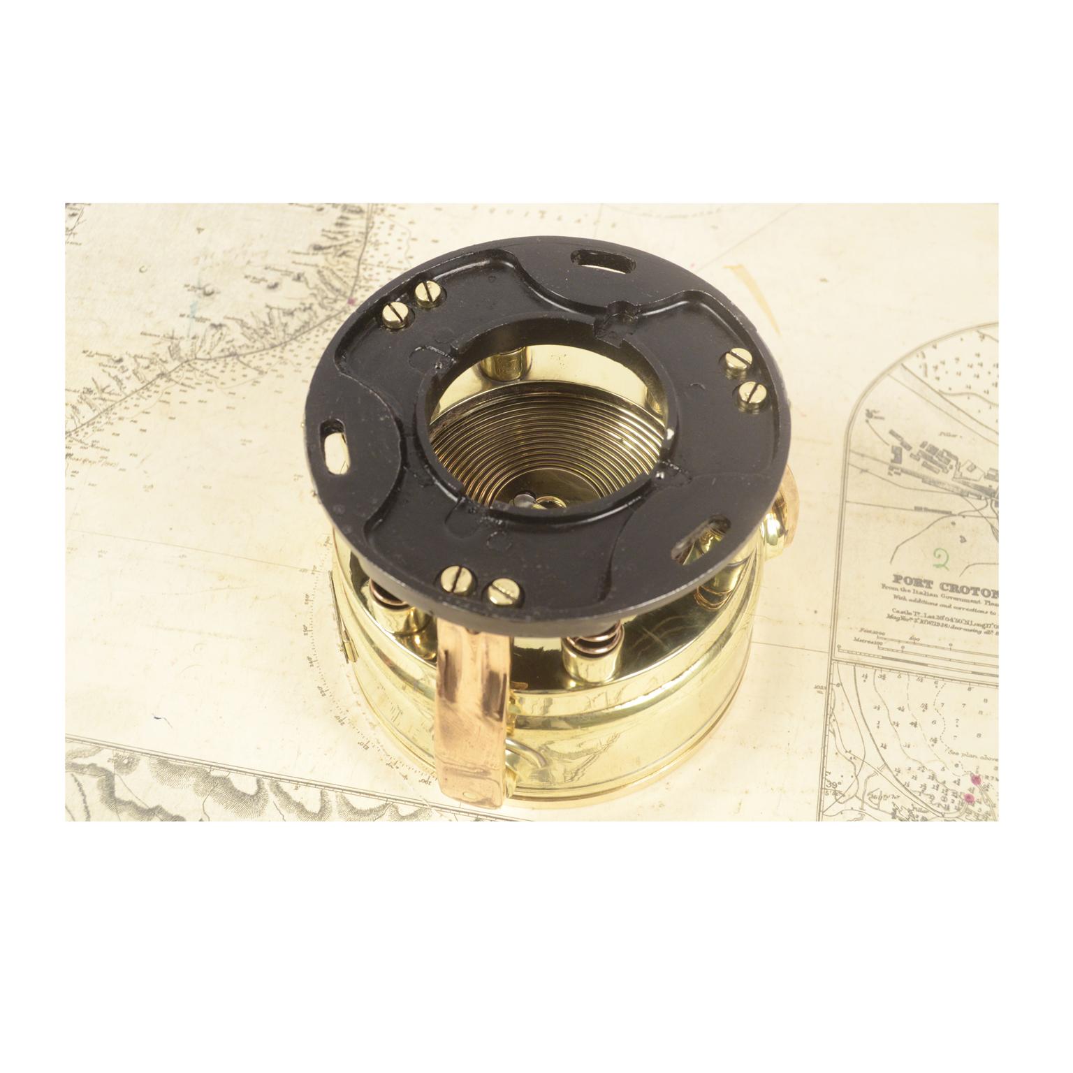 WWII Japanese Antique Magnetic Aeronautical Magnetic Compass  Brass and Glass 3