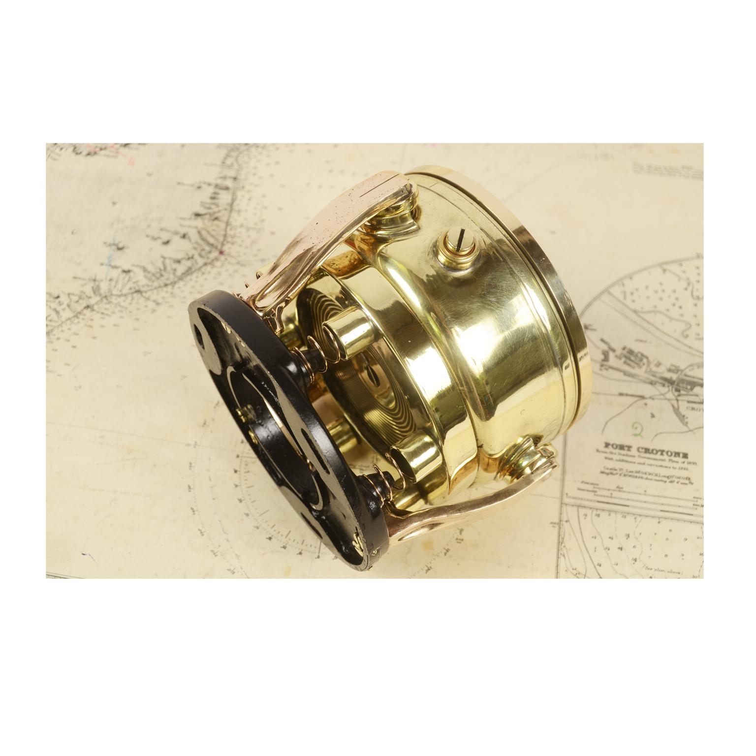 WWII Japanese Antique Magnetic Aeronautical Magnetic Compass  Brass and Glass 4