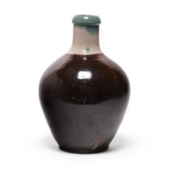 Japanese Agano-Style Sake Bottle, circa 1900