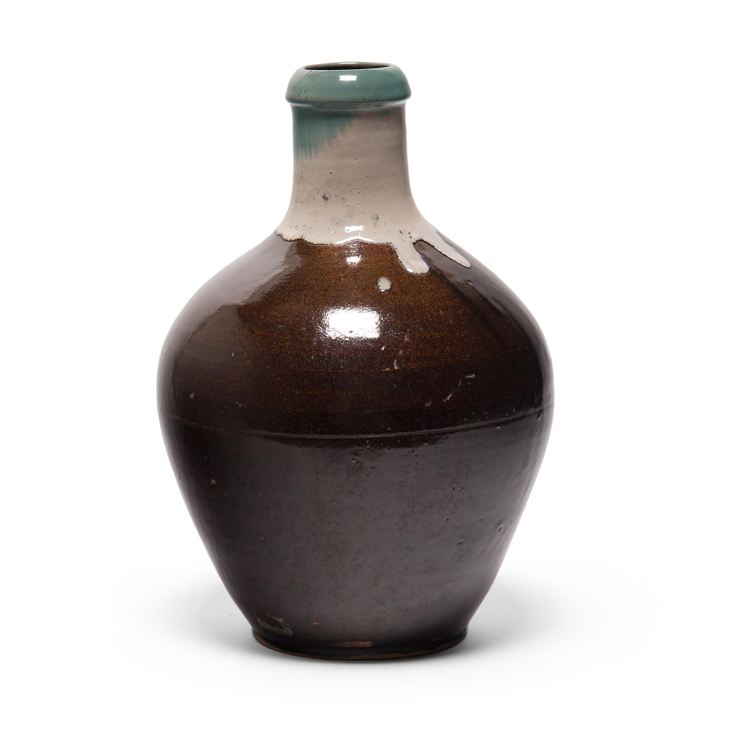 Chinese Japanese Agano-Style Sake Bottle, circa 1900