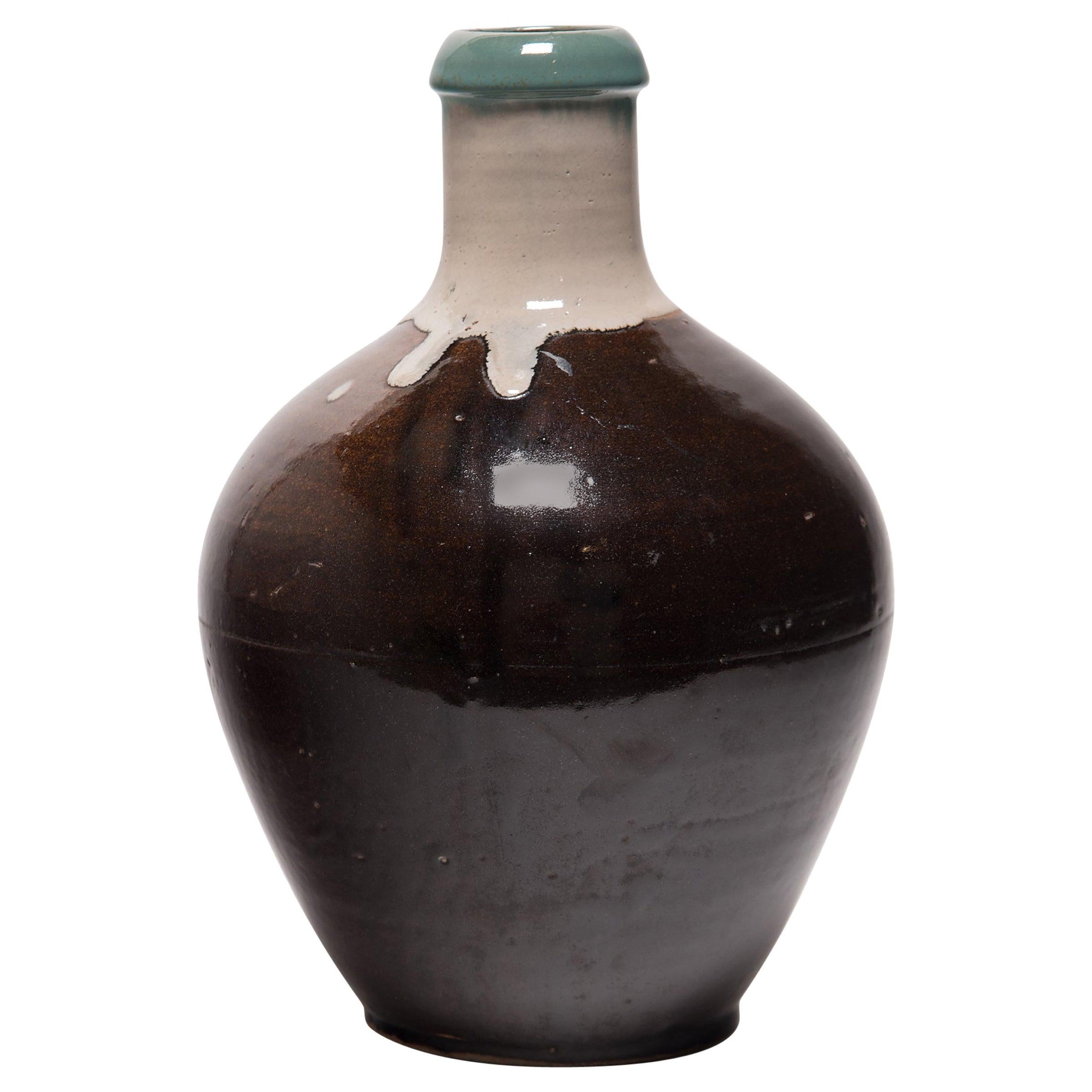 Japanese Agano-Style Sake Bottle, circa 1900