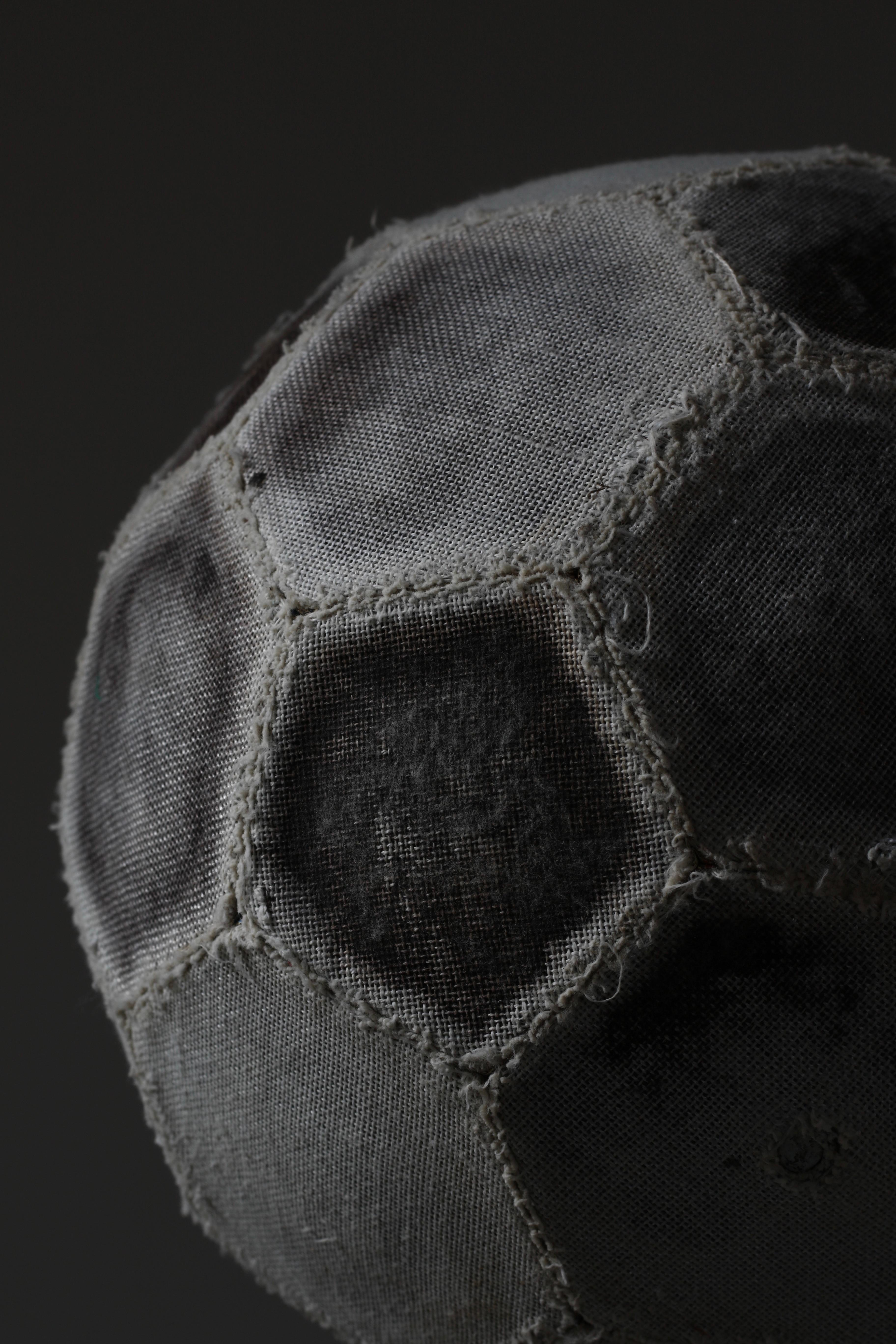 Hand-Knotted Japanese Aging Toy Soccer Ball/ Object / 1970-1990s / Wabi-sabi Mingei For Sale