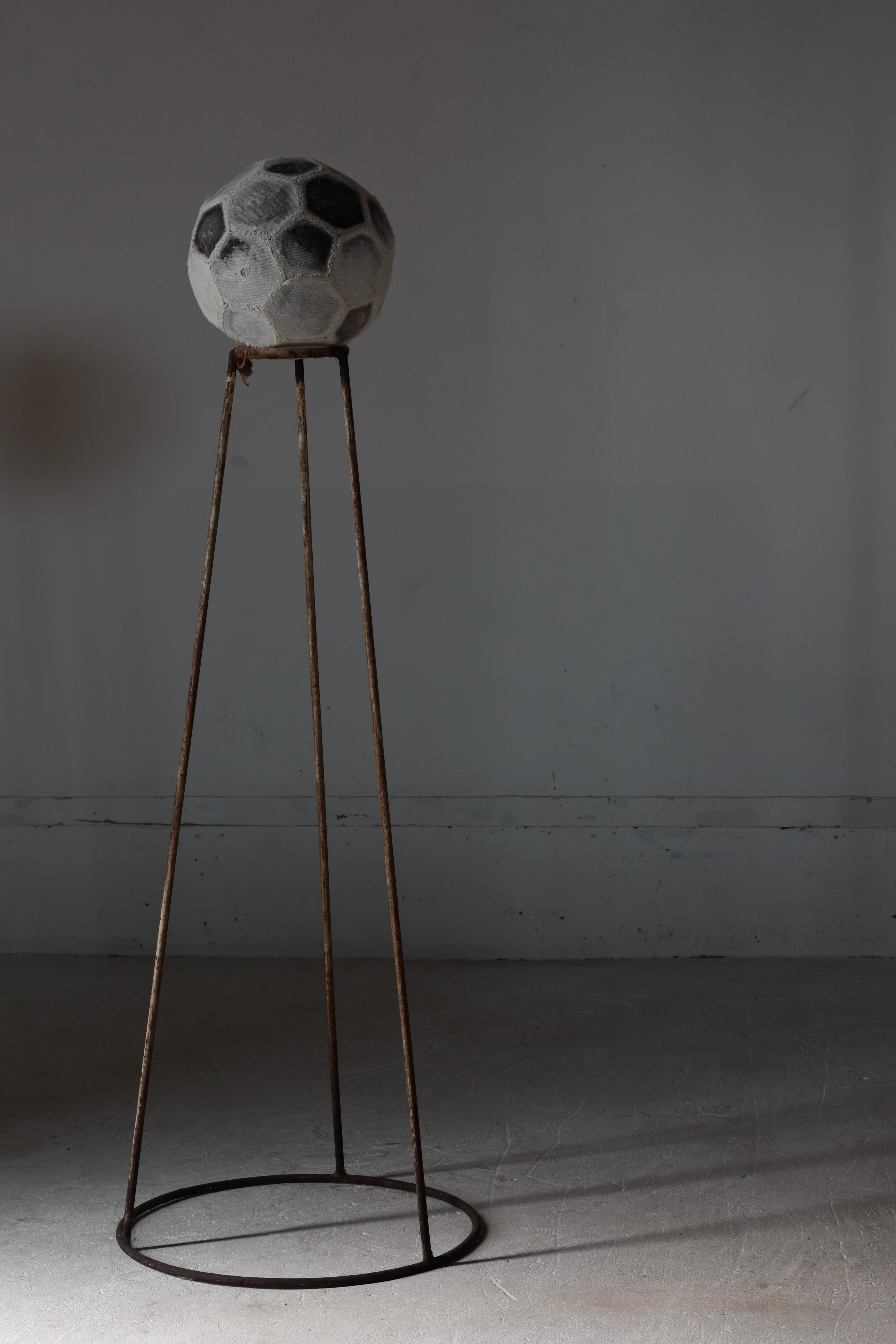 Other Japanese Aging Toy Soccer Ball/ Object / 1970-1990s / Wabi-sabi Mingei For Sale